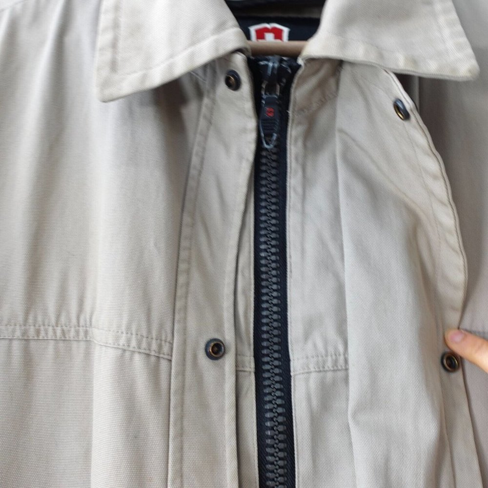 Neutral Granpacore Jacket Men L Tan Chore Utility Barn Field Vintage VICTORINOX - Picture 13 of 16